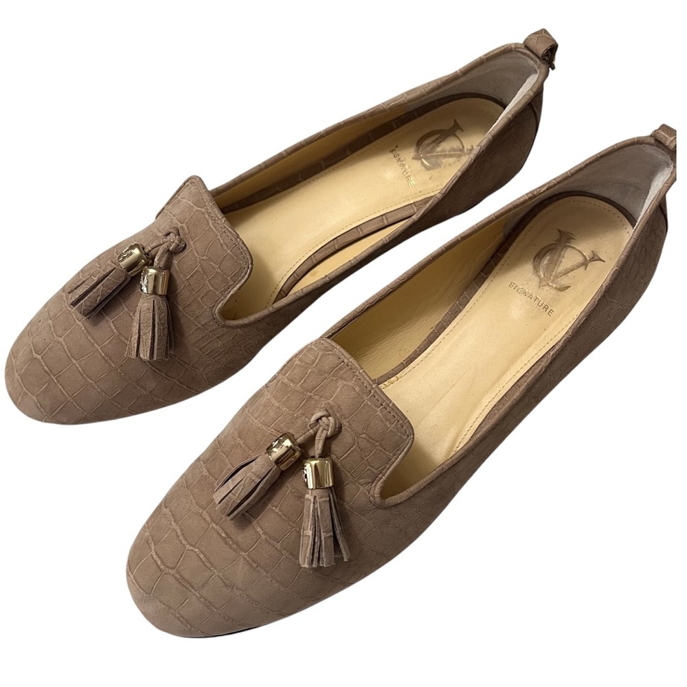VC Signature animal print tassel loafer flats size 10.5M